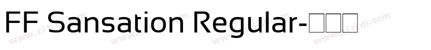 FF Sansation Regular字体转换